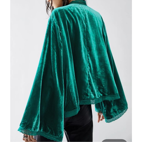 Free People Velvet Tie-Front Jacket - Picture 4 of 10